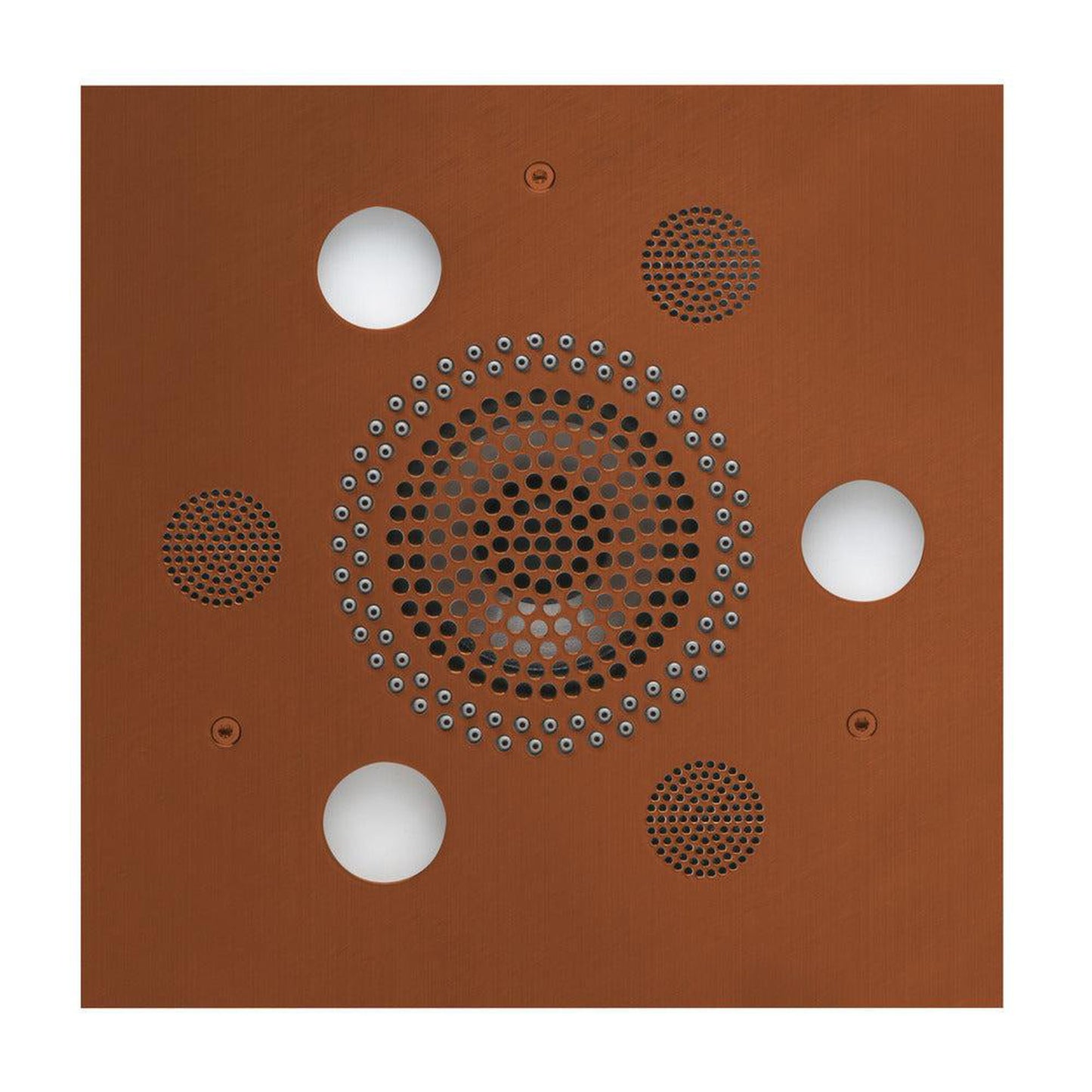 ThermaSol 10" x 10" Antique Copper Finish Square Serenity Advanced Light, Sound and Rain System