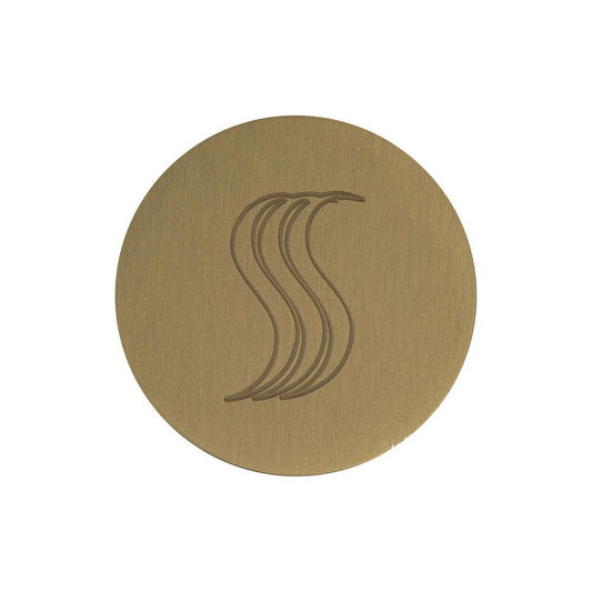 ThermaSol 2" Satin Brass Finish SteamVection Round Steam Head
