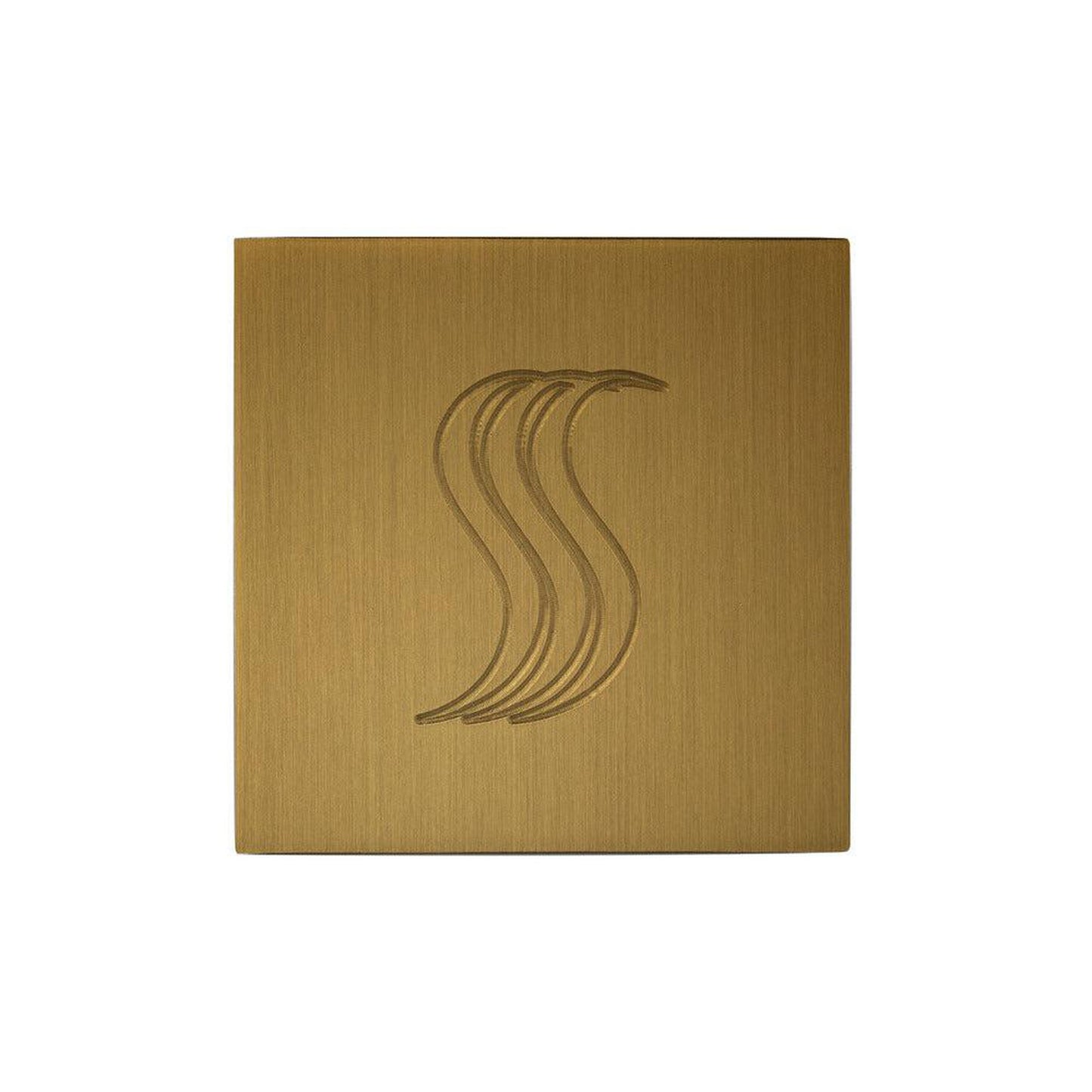 ThermaSol 2" x 2" Antique Brass Finish SteamVection Square Steam Head