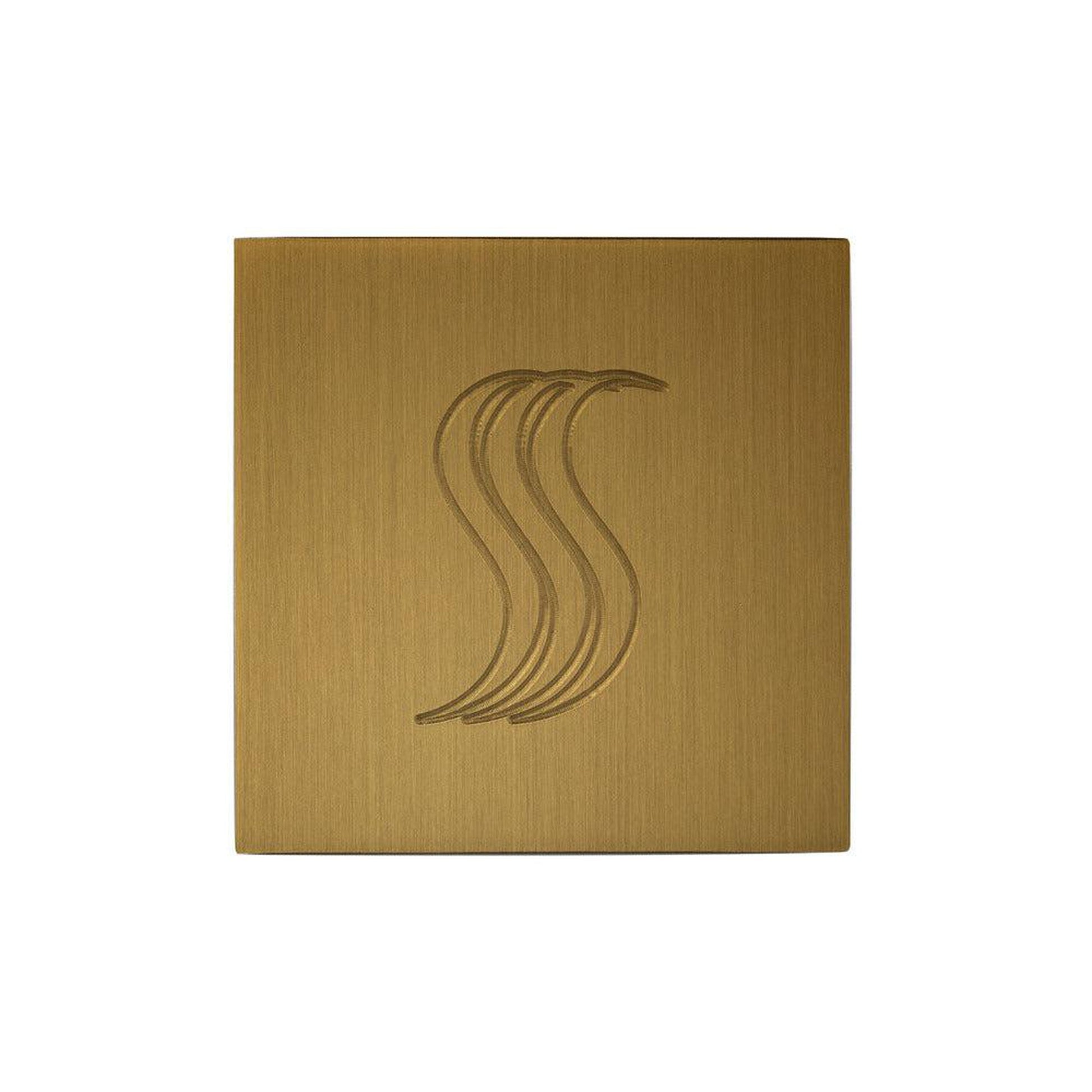ThermaSol 2" x 2" Antique Brass Finish SteamVection Square Steam Head