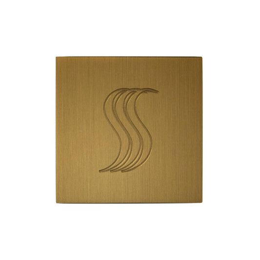 ThermaSol 2" x 2" Antique Brass Finish SteamVection Square Steam Head