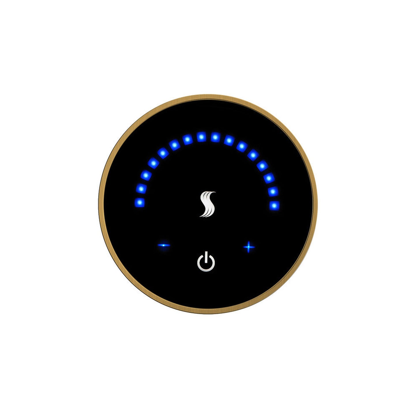 ThermaSol 3" Antique Brass Finish Wall-Mount MicroTouch Controller - Round
