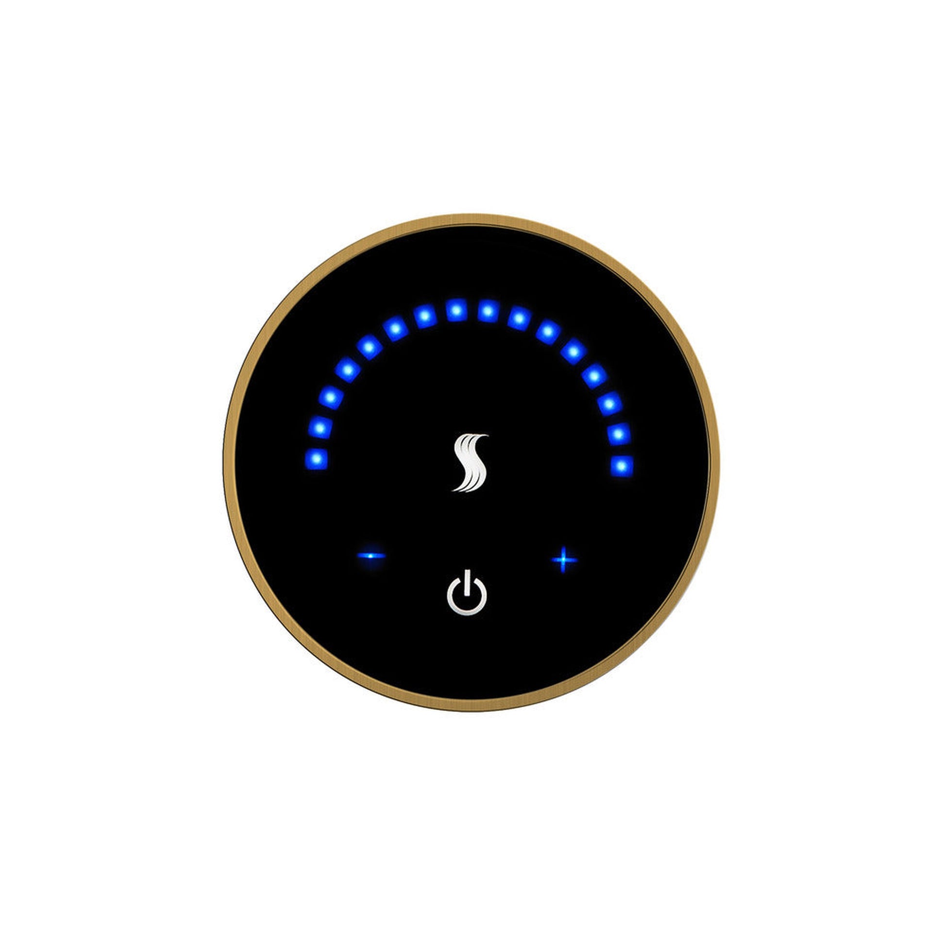 ThermaSol 3" Antique Brass Finish Wall-Mount MicroTouch Controller - Round