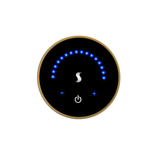 ThermaSol 3" Antique Brass Finish Wall-Mount MicroTouch Controller - Round
