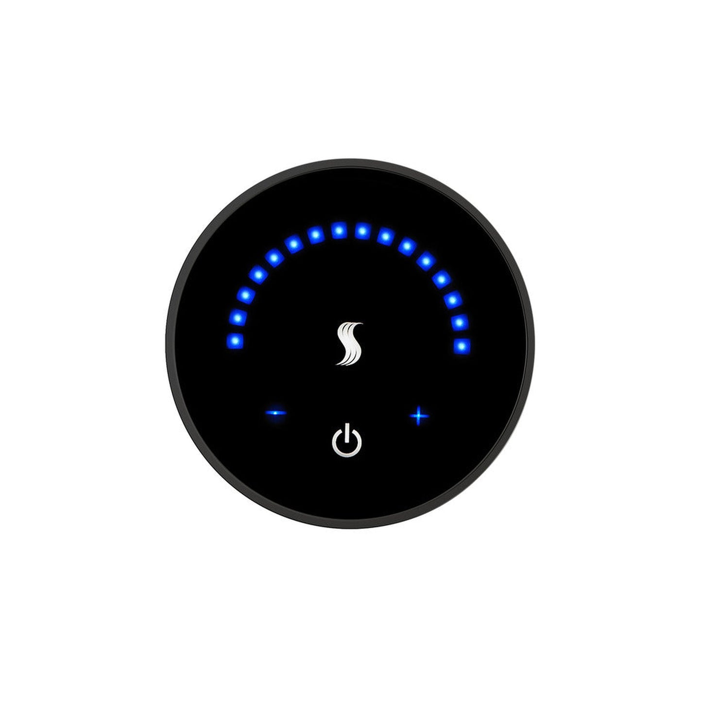 ThermaSol 3" Matte Black Finish Wall-Mount MicroTouch Controller - Round