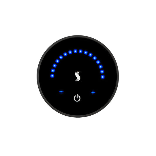 ThermaSol 3" Matte Black Finish Wall-Mount MicroTouch Controller - Round