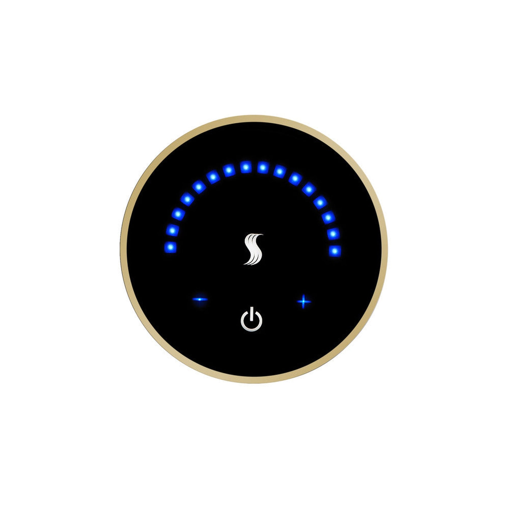 ThermaSol 3" Polished Brass Finish Wall-Mount MicroTouch Controller - Round