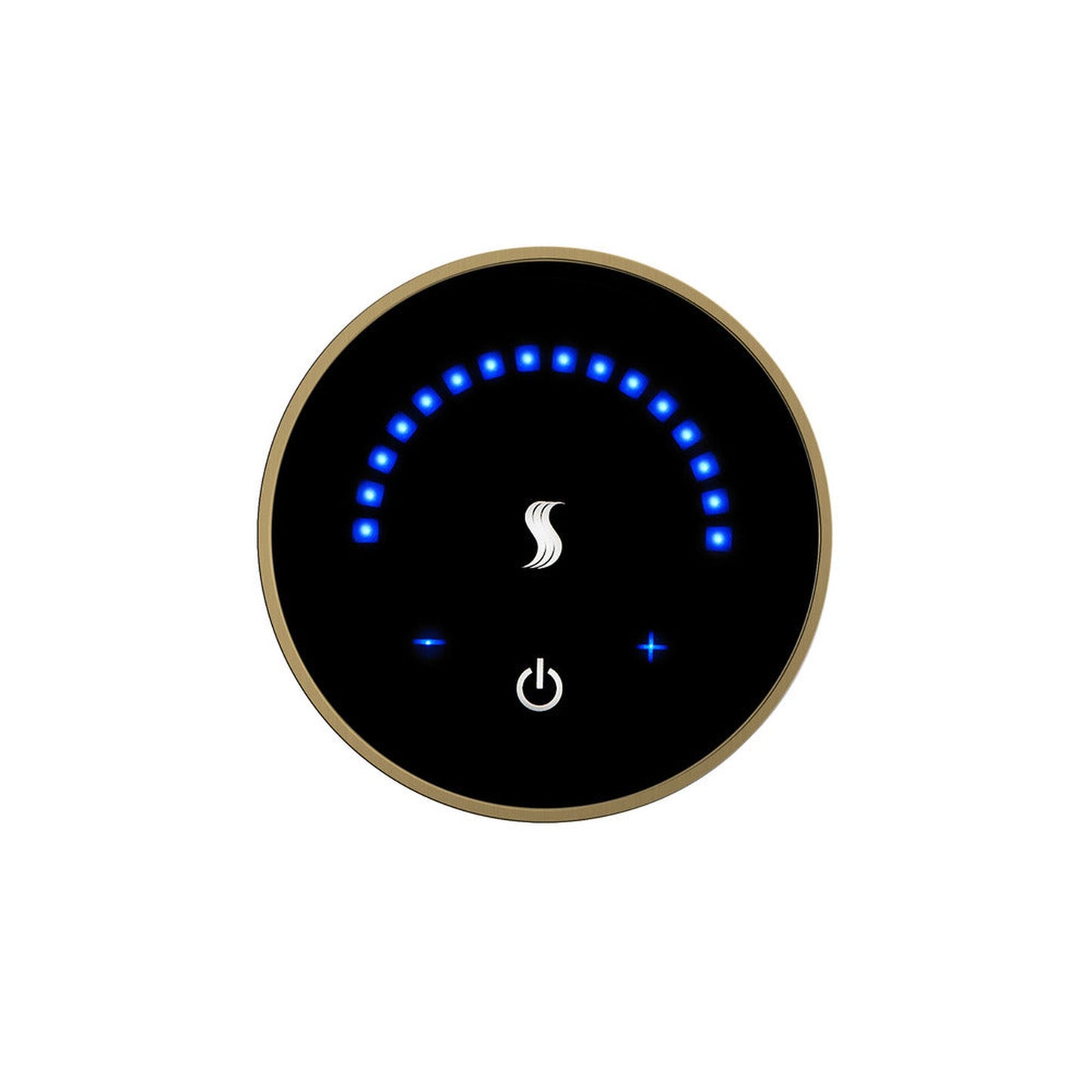 ThermaSol 3" Satin Brass Finish Wall-Mount MicroTouch Controller - Round