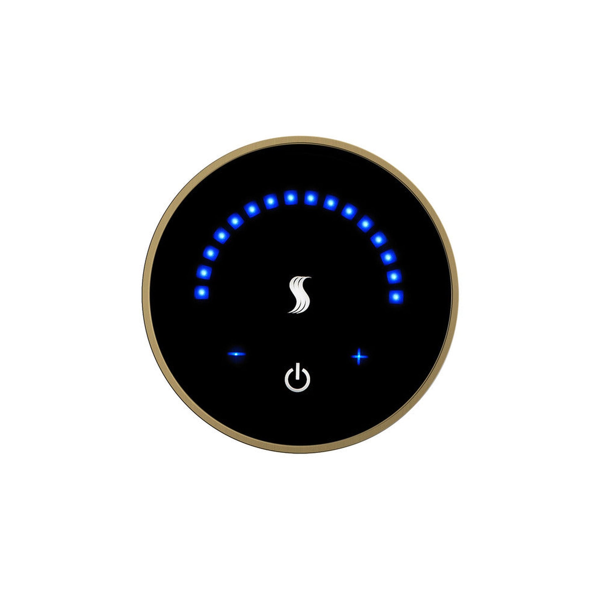 ThermaSol 3" Satin Brass Finish Wall-Mount MicroTouch Controller - Round