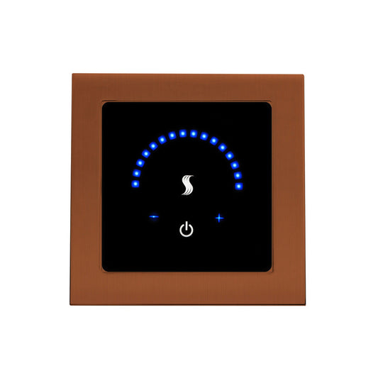 ThermaSol 4" Antique Copper Finish Recessed MicroTouch Controller - Square