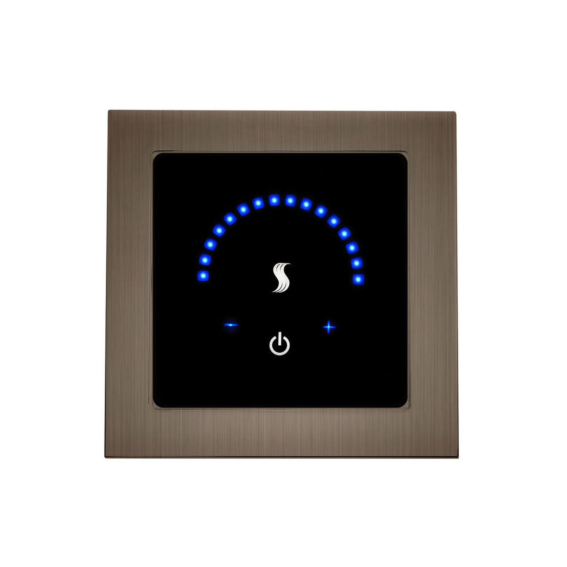 ThermaSol 4" Antique Nickel Finish Recessed MicroTouch Controller - Square