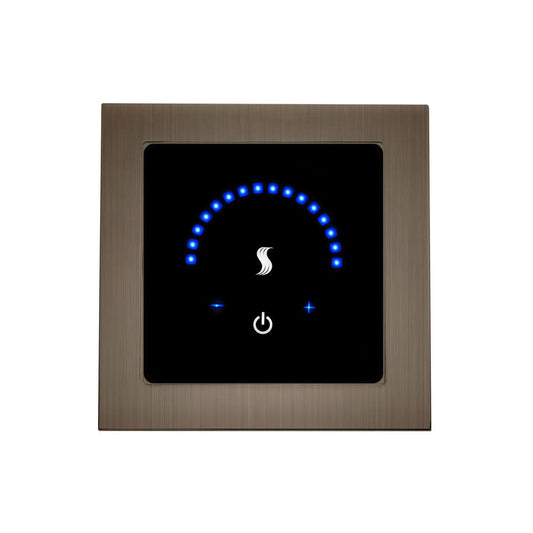 ThermaSol 4" Antique Nickel Finish Recessed MicroTouch Controller - Square