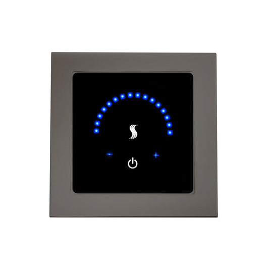 ThermaSol 4" Black Nickel Finish Recessed MicroTouch Controller - Square