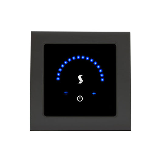 ThermaSol 4" Matte Black Finish Recessed MicroTouch Controller - Square