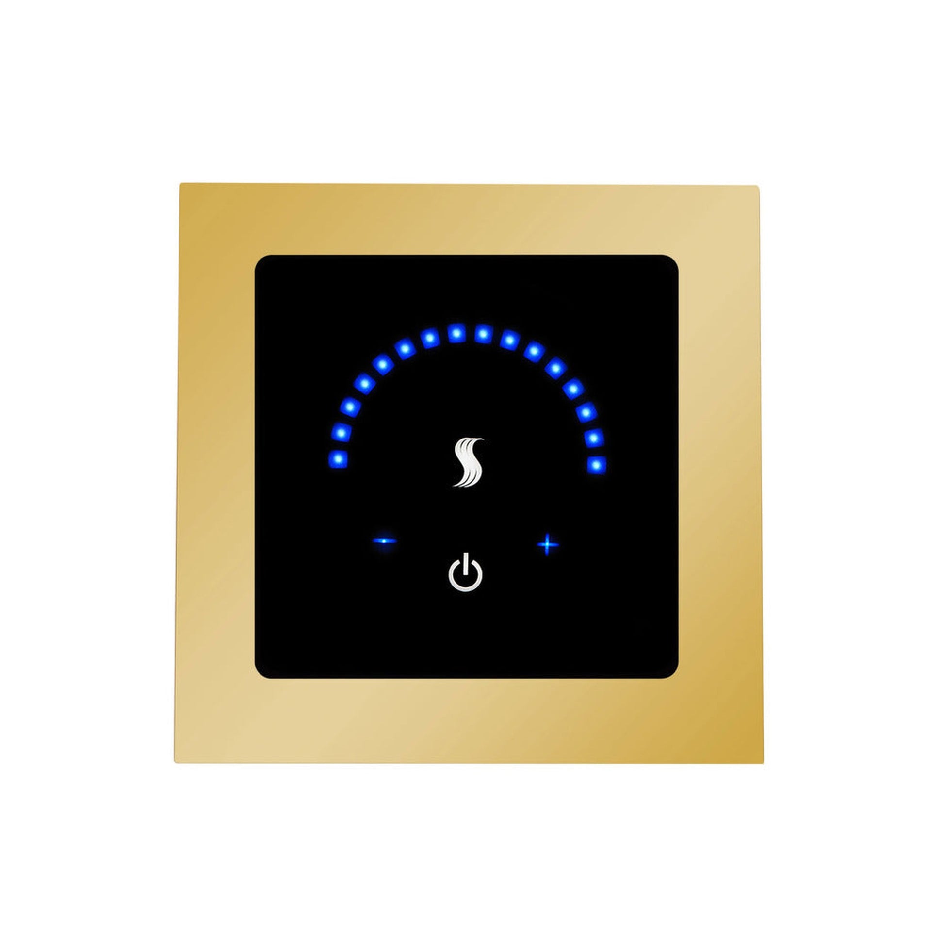 ThermaSol 4" Polished Gold Finish Recessed MicroTouch Controller - Square
