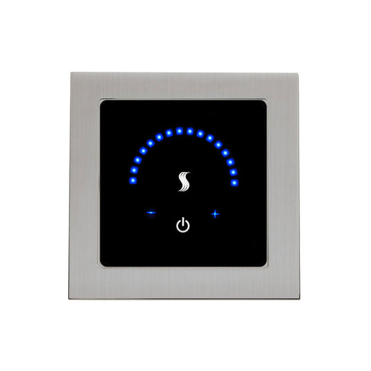 ThermaSol 4" Satin Chrome Finish Recessed MicroTouch Controller - Square
