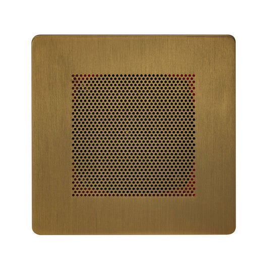 ThermaSol 5" x 5" Antique Brass Finish In-Shower Bluetooth 2.1 + EDR Stereo Speakers