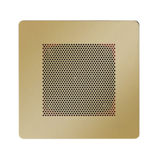 ThermaSol 5" x 5" Polished Brass Finish In-Shower Bluetooth 2.1 + EDR Stereo Speakers