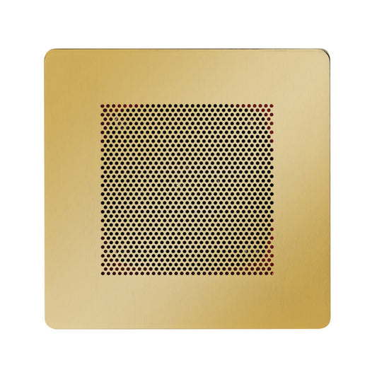 ThermaSol 5" x 5" Polished Gold Finish In-Shower Bluetooth 2.1 + EDR Stereo Speakers