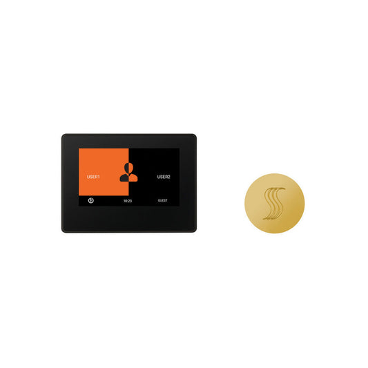 ThermaSol 7" Polished Gold Finish ThermaTouch Control and Round SteamVection