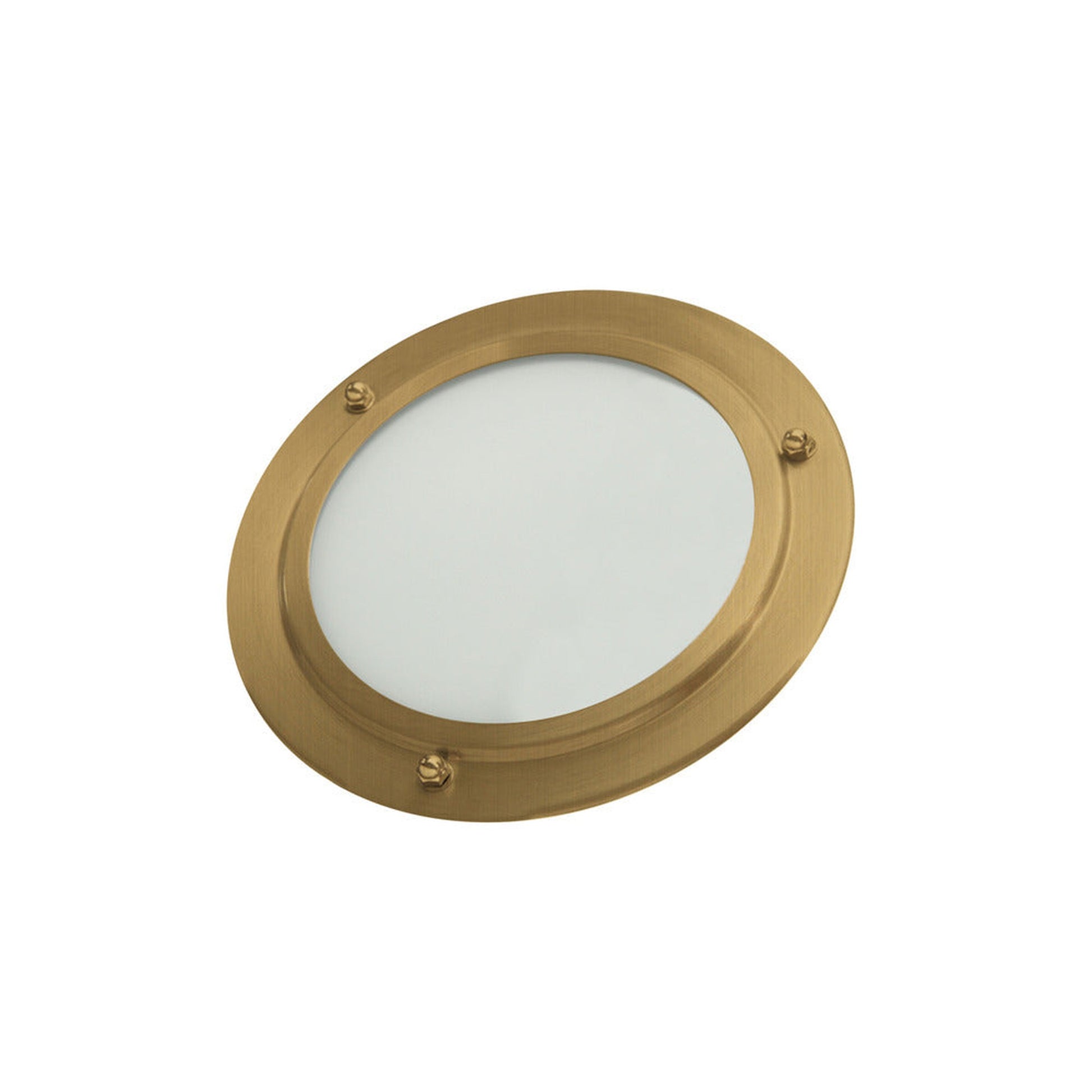 ThermaSol 7" Satin Brass Finish In-Shower Dimmable LED Shower Light