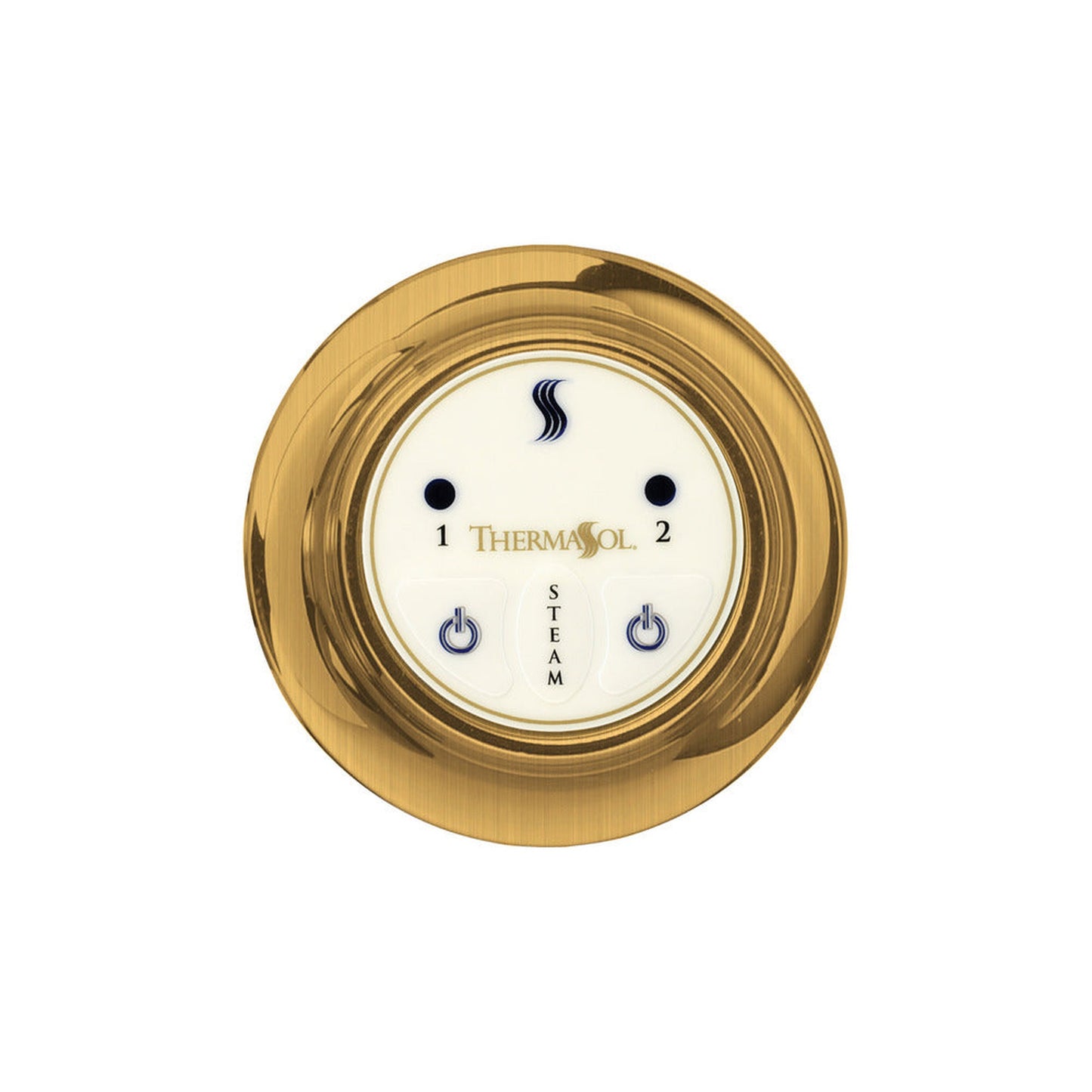 ThermaSol Antique Brass Finish Easy Start Steam Control - Round