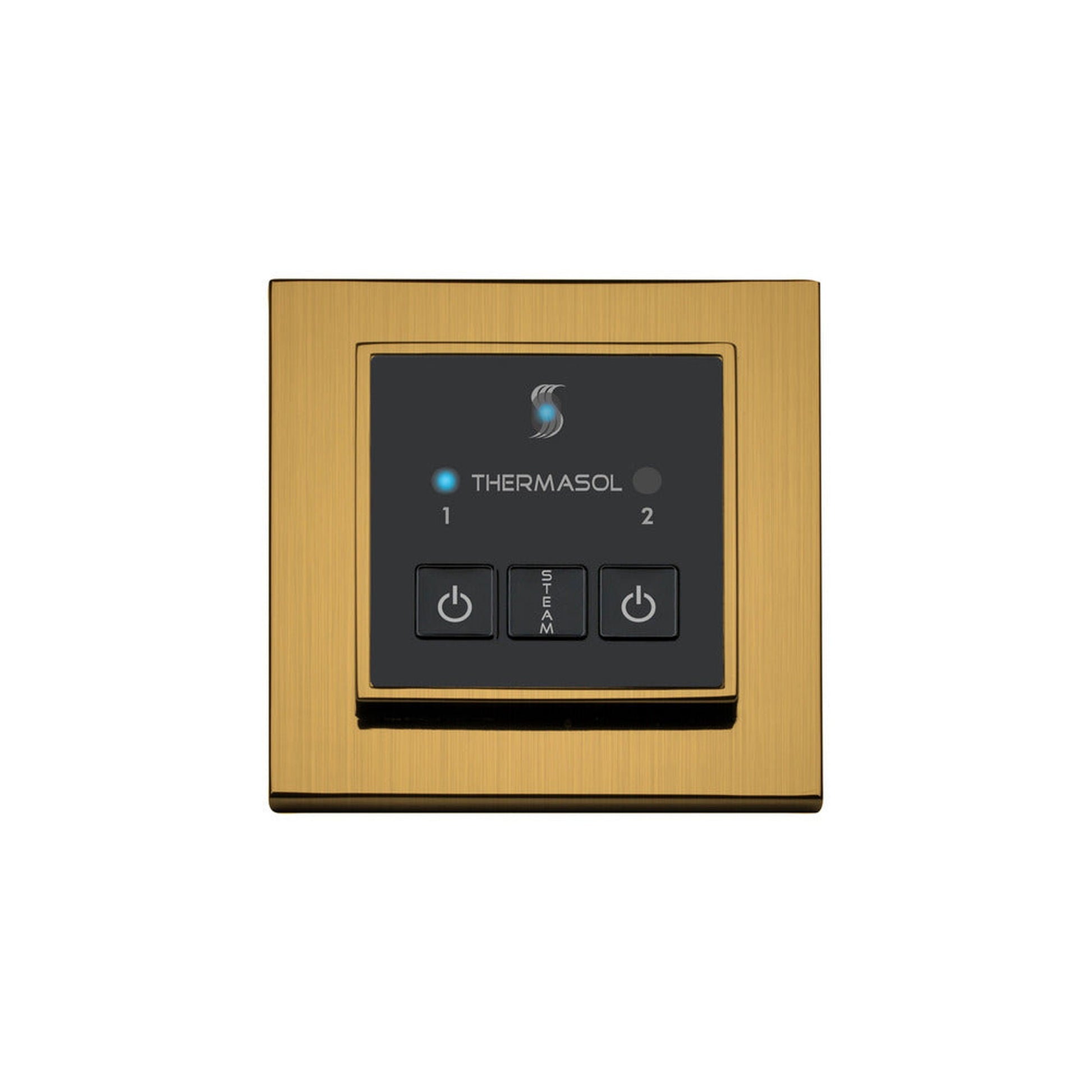 ThermaSol Antique Brass Finish Easy Start Steam Control - Square