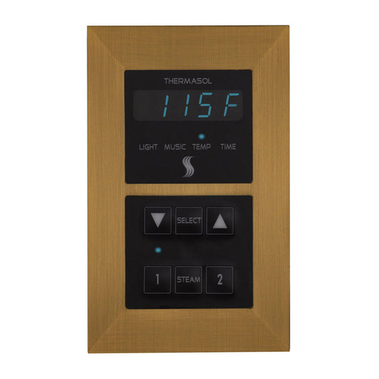 ThermaSol Antique Brass Finish Recessed Signature Environment Control - Square
