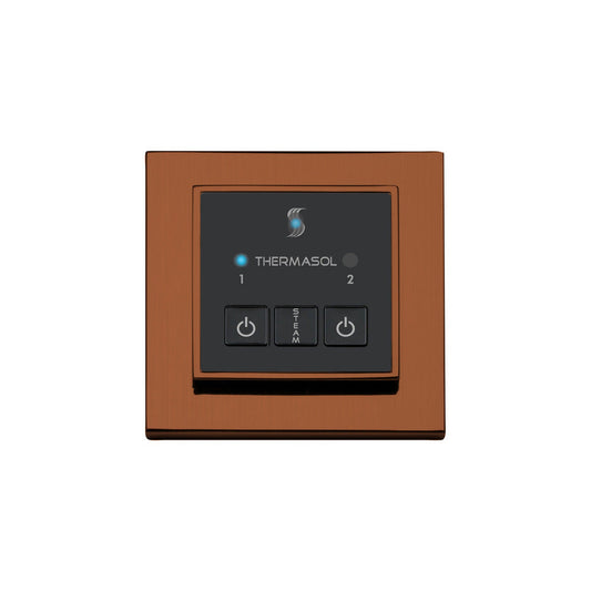ThermaSol Antique Copper Finish Easy Start Steam Control - Square