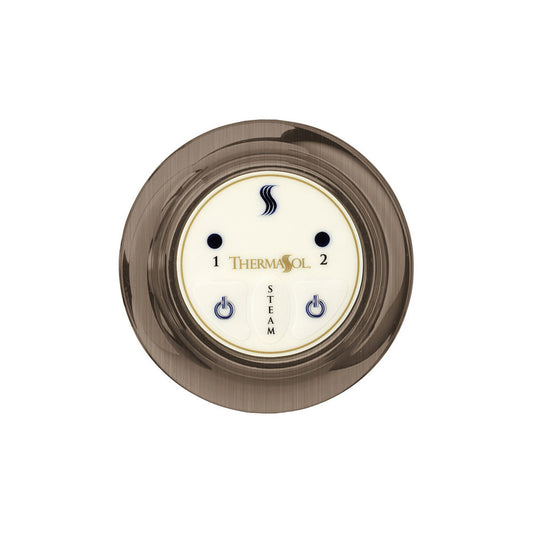 ThermaSol Antique Nickel Finish Easy Start Steam Control - Round