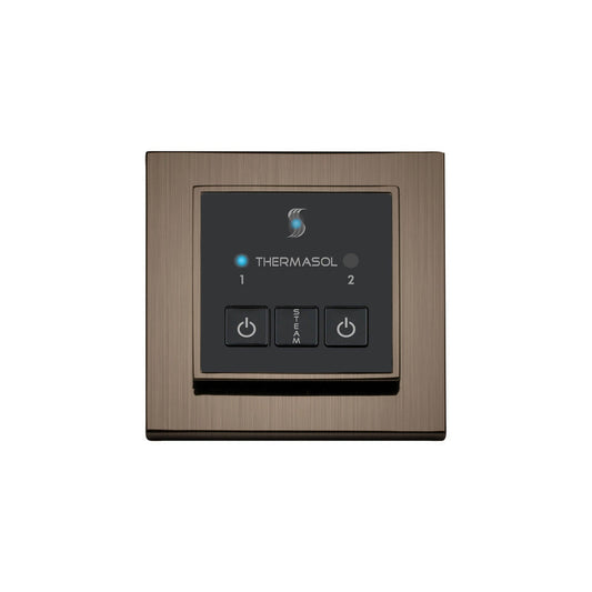 ThermaSol Antique Nickel Finish Easy Start Steam Control - Square