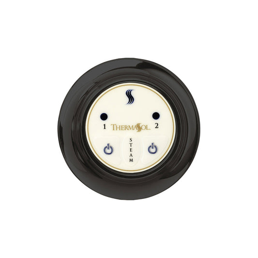ThermaSol Matte Black Finish Easy Start Steam Control - Round