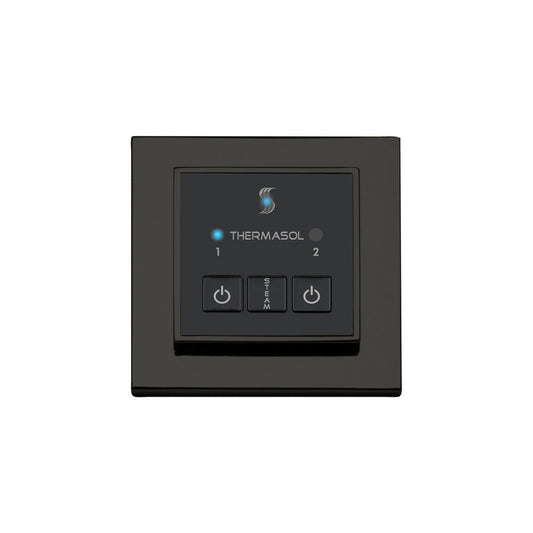 ThermaSol Matte Black Finish Easy Start Steam Control - Square