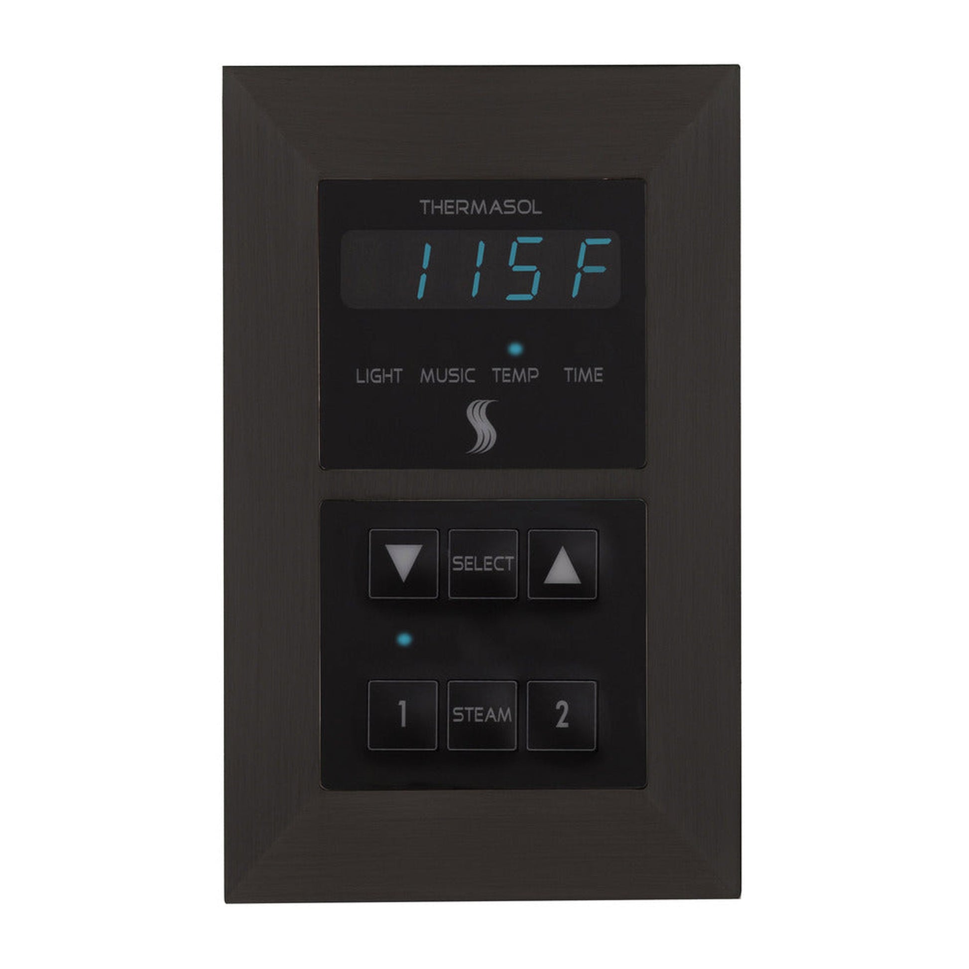 ThermaSol Matte Black Finish Recessed Signature Environment Control - Square
