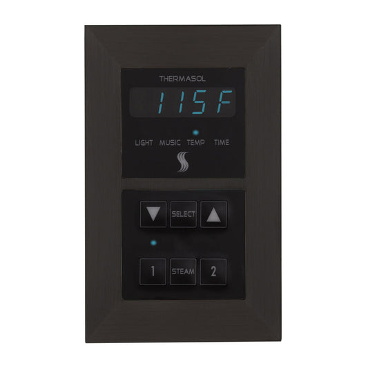 ThermaSol Matte Black Finish Recessed Signature Environment Control - Square