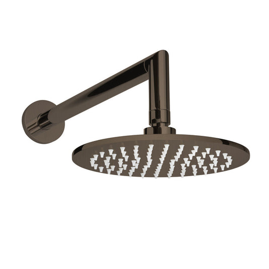 ThermaSol Oil Rubbed Bronze Finish Round Shower Arm and Rain Head Kit