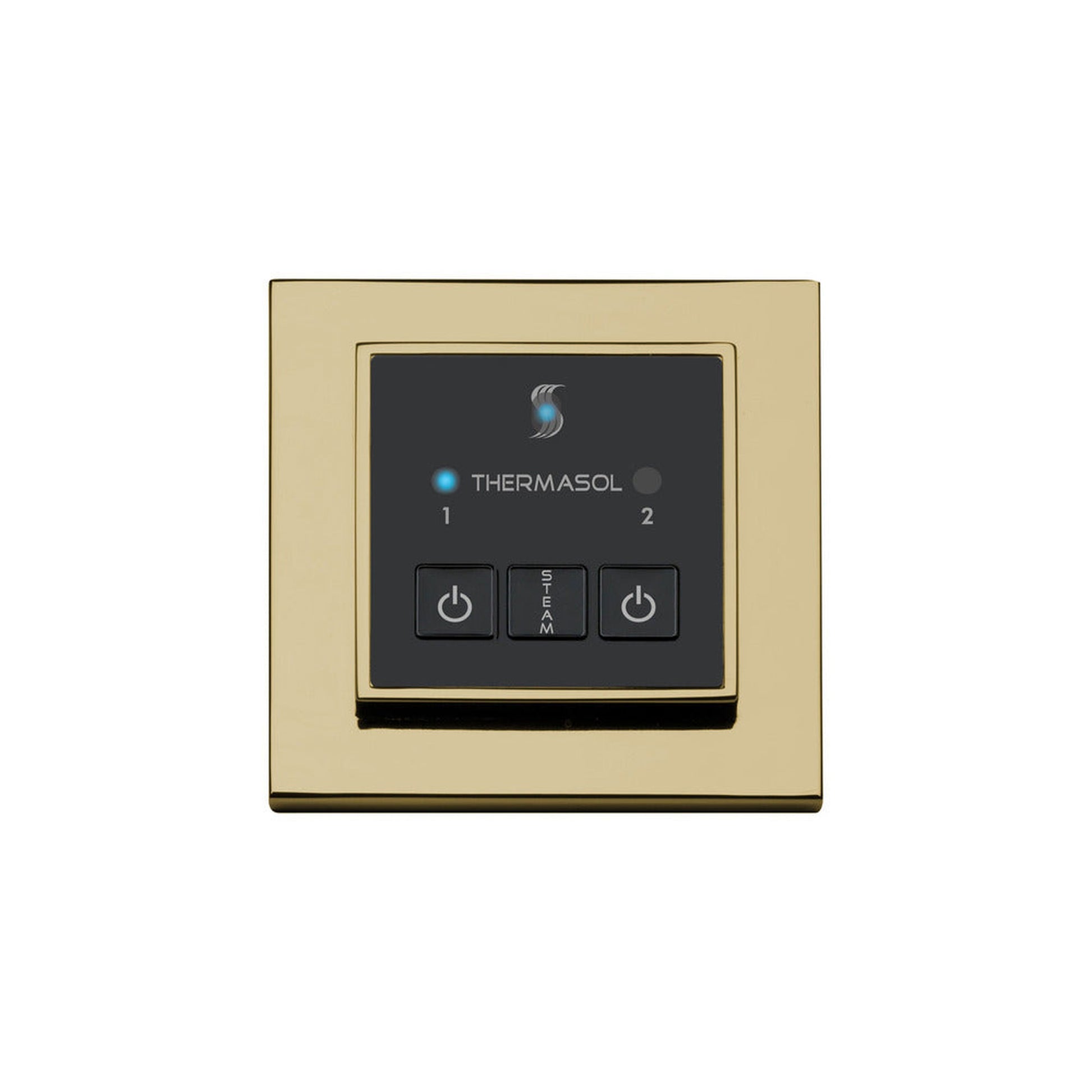 ThermaSol Polished Brass Finish Easy Start Steam Control - Square