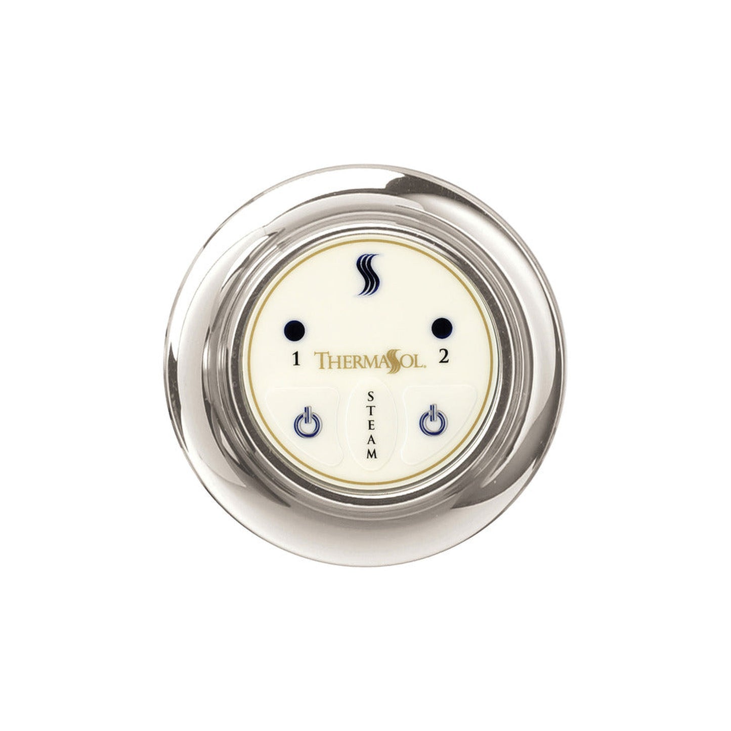ThermaSol Polished Chrome Finish Easy Start Steam Control - Round