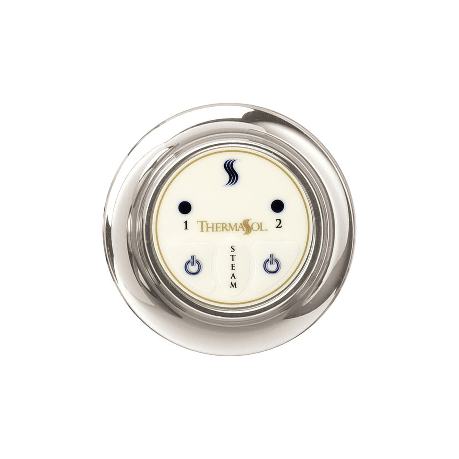 ThermaSol Polished Chrome Finish Easy Start Steam Control - Round