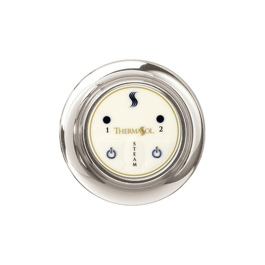 ThermaSol Polished Chrome Finish Easy Start Steam Control - Round