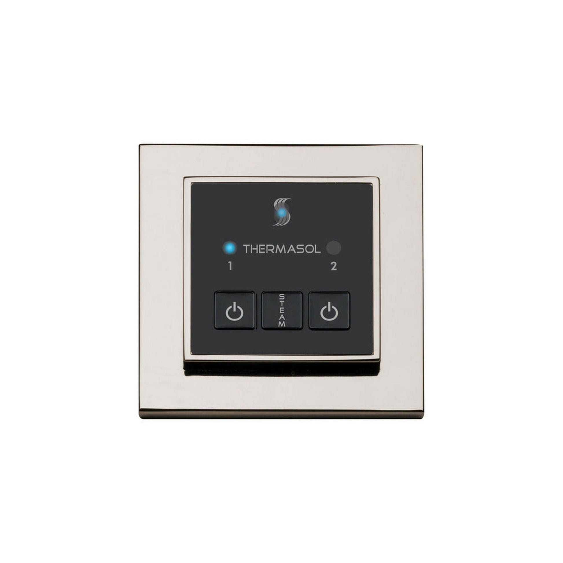 ThermaSol Polished Nickel Finish Easy Start Steam Control - Square