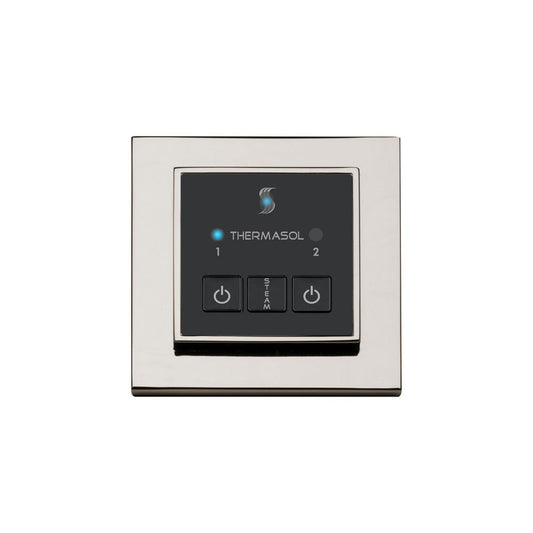 ThermaSol Polished Nickel Finish Easy Start Steam Control - Square