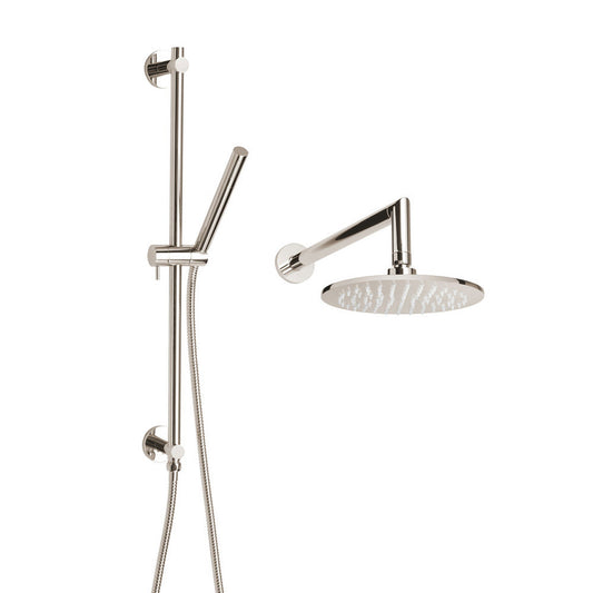 ThermaSol Polished Nickel Finish Essential Round Shower Package