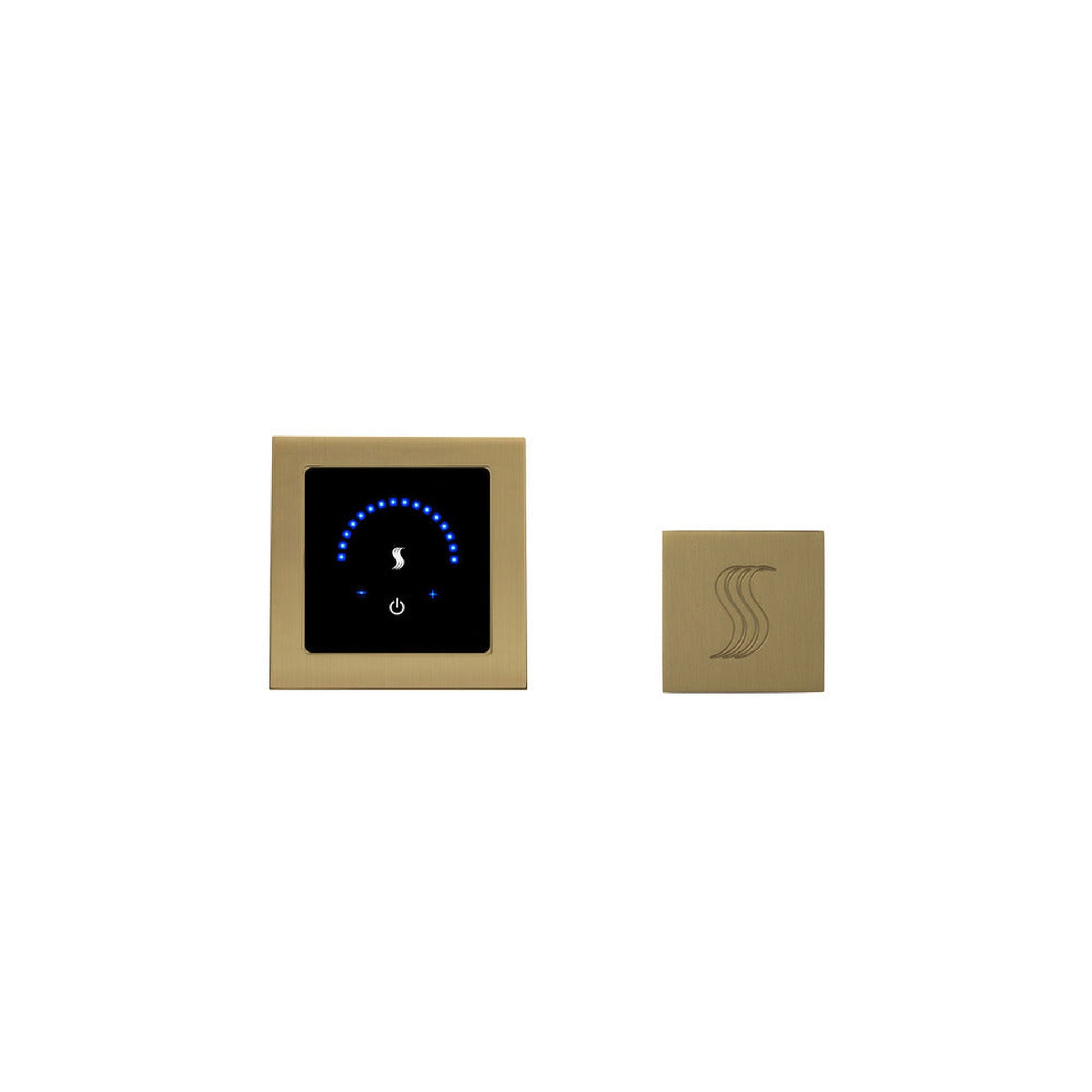 ThermaSol Satin Brass Finish MicroTouch and Square SteamVection