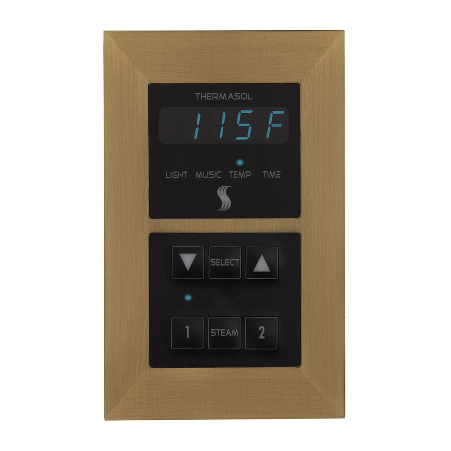 ThermaSol Satin Brass Finish Recessed Signature Environment Control - Square