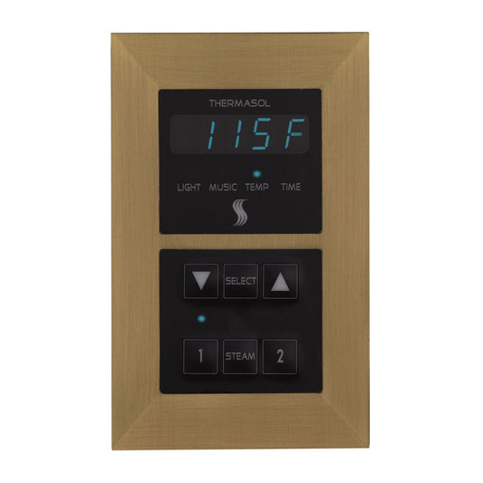 ThermaSol Satin Brass Finish Recessed Signature Environment Control - Square
