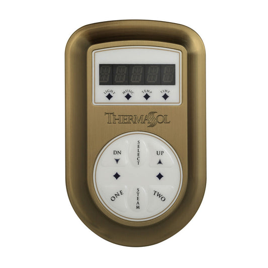 ThermaSol Satin Brass Finish Wall-Mount Signature Environment Control - Round