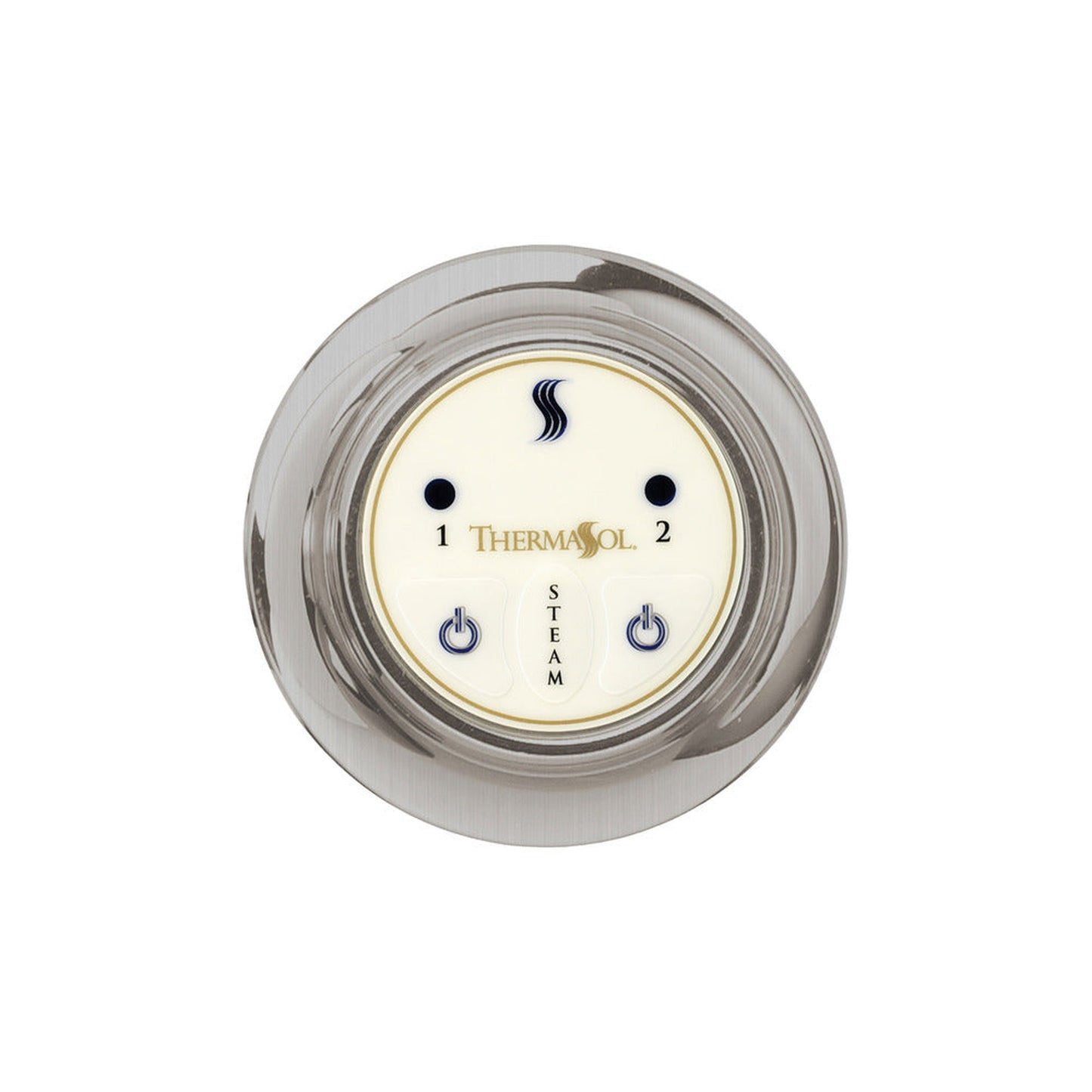 ThermaSol Satin Chrome Finish Easy Start Steam Control - Round