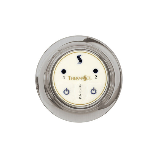 ThermaSol Satin Chrome Finish Easy Start Steam Control - Round