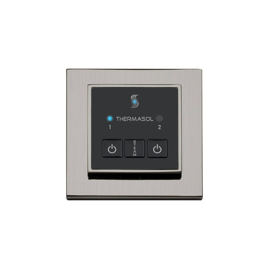 ThermaSol Satin Chrome Finish Easy Start Steam Control - Square